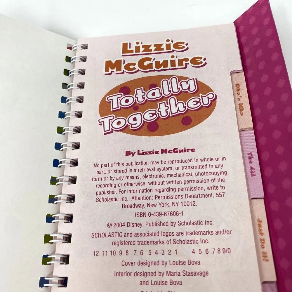 Vintage 1990's Lizzie McGuire Best Of Everything Planner Diary Book Preowned